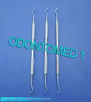3 Amalgam Plugger Hollen Back #1 Dental Instruments