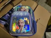 New Frozen 2 official Backpack with Lunch Bag Blue Girls School bag