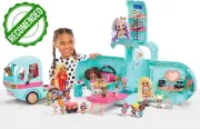 LOL Surprise OMG Glam N' Go Camper Playset, 50+ Surprises, Pool, Slide, DJ Booth