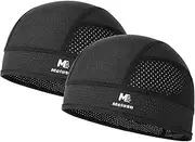 [MELASA] Cycling Hat Under Helmet, Lightweight Breathable Sweat Protection Summer Mesh Helmet Insert, Quick-Drying Sports Caps for Cycling, Motorcycle, Running, Men and Women