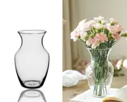 bulk 12 Glass Flare Top Vase 12x20cm