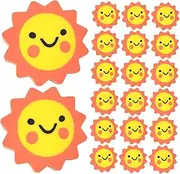 Angoily 50pcs Cute Sunflower Erasers for Mini Pencil Eraser Tops Fun Classroom Supplies for Prizes and Soft Versatile for Graphite Colored Pencil Marks