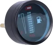 LED Fuel Meter Gauge Indicator 52mm Dia 12V Adjustable Universal Blue Green Yellow Red for Auto Motorcycle
