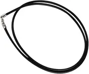 Gadpiparty Waxed Leather Necklace Cord with Clasp Black Pendant Lanyard for Jewelry Making for Necklaces Bracelets and Ankle Accessories Unisex Design for Crafting