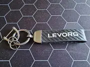 SUBARU LEVORG (WHITE) CAR CARBON FIBER KEYCHAIN *