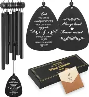 30" Metal Memorial Wind Chimes for Loss of Father - Sympathy and Bereavement Gif
