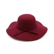 Stylish Woolen Dome Hat With Big Wavy Edges | ShopDecimals