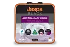 Jaspa Black Wool Machine Washable Quilt