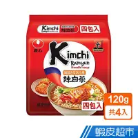 在飛比找蝦皮商城優惠-韓國農心 泡菜味拉麵(4入) 辣白菜Kimchi 快煮麵 爽