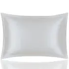 Pillowcase 50X90cm White Pure Real Silk For Comfortable Home Bed Use satin,silk