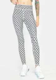 [Terez] Geometric Hi-Shine Leggings