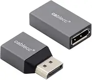 Cablecc 2Pcs/Set DisplayPort 1.2 4K 60Hz to DP Extension Adapter Male Female Ultra HD UHD for Video PC Laptop TV
