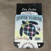 Destin Fl Beach Koozie Beer Soda Can Bottle Insulator Holder Cozy Tailgating fun