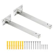 Floating Shelf Bracket,2 Pack 10 Inch Hidden Wall Mounted Shelf Supports