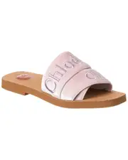 Chlo Woody Velvet Slide