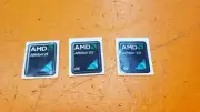 ⭐️⭐️⭐️⭐️⭐️ AMD Athlon II CPU PC Case Sticker Badge Logo Lot Of 3