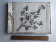 Cottage Core Handmade Floral Natural Paper Large Scrapbook