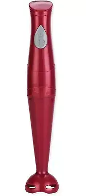 EUROSTAR 2-Speed Immersion Hand Blender with Detachable Shaft (Red)