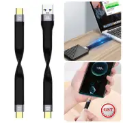 Short USB C Cable 4K Video USB Type C/A to USB C 3.1 Gen 2 10G PD 60W OTG Data