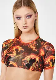 [GoGuy] All Guns Blazin Crop Top