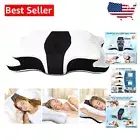 Cervical Contour Pillow - Adjustable Memory Foam for Side, Stomach & Back Sleep