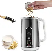 Automatic Soy Milk Machine, 1.2L Juicer Nut Milk Machine with 12-Blade Cutter, 24h Timer & LED Display, Keep Warm, for Homemade Milk with Almond, Cashew, Hazelnut, Pecan