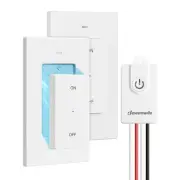 DEWENWILS Wireless Remote Light Switch Kit 3 Way Wall Switch (2 Pack)