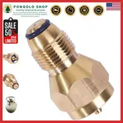 Premium Brass Propane Refill Adapter with Safety Cut-off - Eco-Friendly Solution