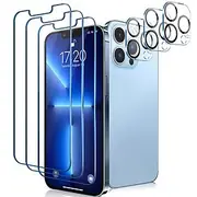 3 Sets Screen Protector Camera Lens Protector For Apple iPhone 16 iPhone 15 Pro Max Plus iPhone 14 Pro Max Phone 13 Pro Max 12 11 X XR XS Max 8 7 Tempered Gla