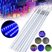 8 IN 1 Meteor Shower Rain LED Fairy String Lights Party Garden Yard Tree Decor