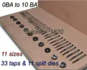 0 BA-10 BA COMPLETE TAP & DIE SET GREAT FOR STUART TURNER,MAMOD & CANADIAN STEAM