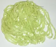Vintage Czech Satin Glass Beads Chartreuse Green 24 String Full Hank 9/0 2-Cut