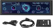 8.8 Inch IPS LCD Screen Temp Monitor, 1920x480 CPU GPU SSD Data Internet Speed Temperature Display, Multifunctional USB Mini Chassis Sub Screen for RPi