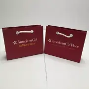 American Girl Authentic Red Boutique & Bistro & Place Mini Shopping Bag AG Set
