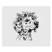 2 x 'Dalmation with Floral Crown' Lens Cleaning Cloths (LC00027402)