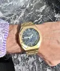 Casio G-Shock GA-2100 Modified Casioak Metal Gold Color wristwatch GA2110SU-3ADR