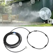26ft Tube Outdoor Misting Fan Kit, Water Misters Spray Tube Cooling System