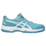 Kids Asics Gel-Game 9 Grade School Gris Blue/ White Athletic Sports Shoes