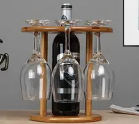 在飛比找樂天市場購物網優惠-酒杯架 實木歐式創意倒掛紅酒杯架子擺件家用高腳水杯架葡萄酒懸
