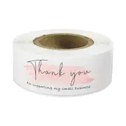 120 Pcs/Roll Pink "thank You for Your Order" Sticker for Supporting Your Business Package Labels Cute Stationery Stickers