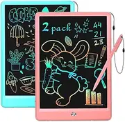 EooCoo Gifts for Kids Toys,10 Inch LCD Writing Tablet, Drawing Pads 2 Packs Doodle Scribble Boards, Easter Birthday Gifts for Kids, Birthday Gifts for Boys Girls Age 3 4 5 6 7 8 9 Years