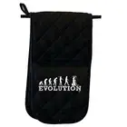 Evolution Reaper - Novelty Double Mitt Oven Gloves Double Kitchen Chef BBQ Mitts