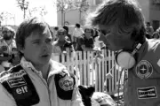 Didier Pironi Tyrrell chats to an engineer 1978 Formula 1 Old Photo