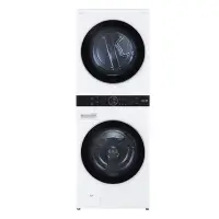 在飛比找Yahoo奇摩購物中心優惠-LG樂金WashTower19公斤AI智控白色洗衣塔洗乾衣機