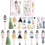 Magnetic Dress Up Set - Creative Funny People Clothes Dress Up Dolls,Kid Funny Toys, Kid Preschool Learning Toy for Boys, Teens, Girls, Home, Toddler, Traveling