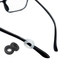 在飛比找PChome24h購物優惠-眼鏡 透明面罩 護目鏡 舒適圈眼鏡防滑套 止滑墊 止滑腳套 