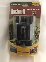 Bushnell Powerview Ultra High Power 12x 25mm Lens Binoculars 131225C w/Case
