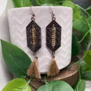 3” Copper-tone Earring Set Bohemian Retro Drop Dangle New Free Ship B5937