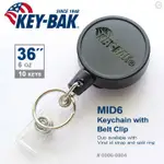 【DS醫材】KEY-BAK MID6系列 36”伸縮鑰匙圈／腰掛式--附鑰匙圈 #0006-0804