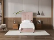 My Style Framed Headboard & Slimline Base - Single / Rosewater / Standard Base